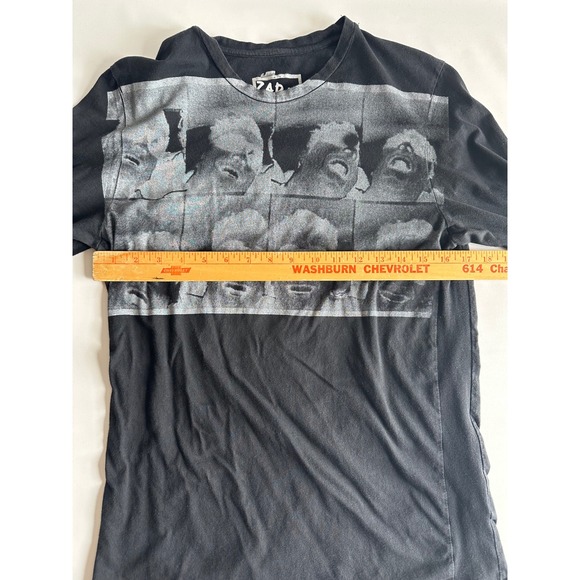 ZARA‎ Pictures Long Sleeve T-Shirt Men's Large Black Graphic Print Streetwear - Picture 4 of 6